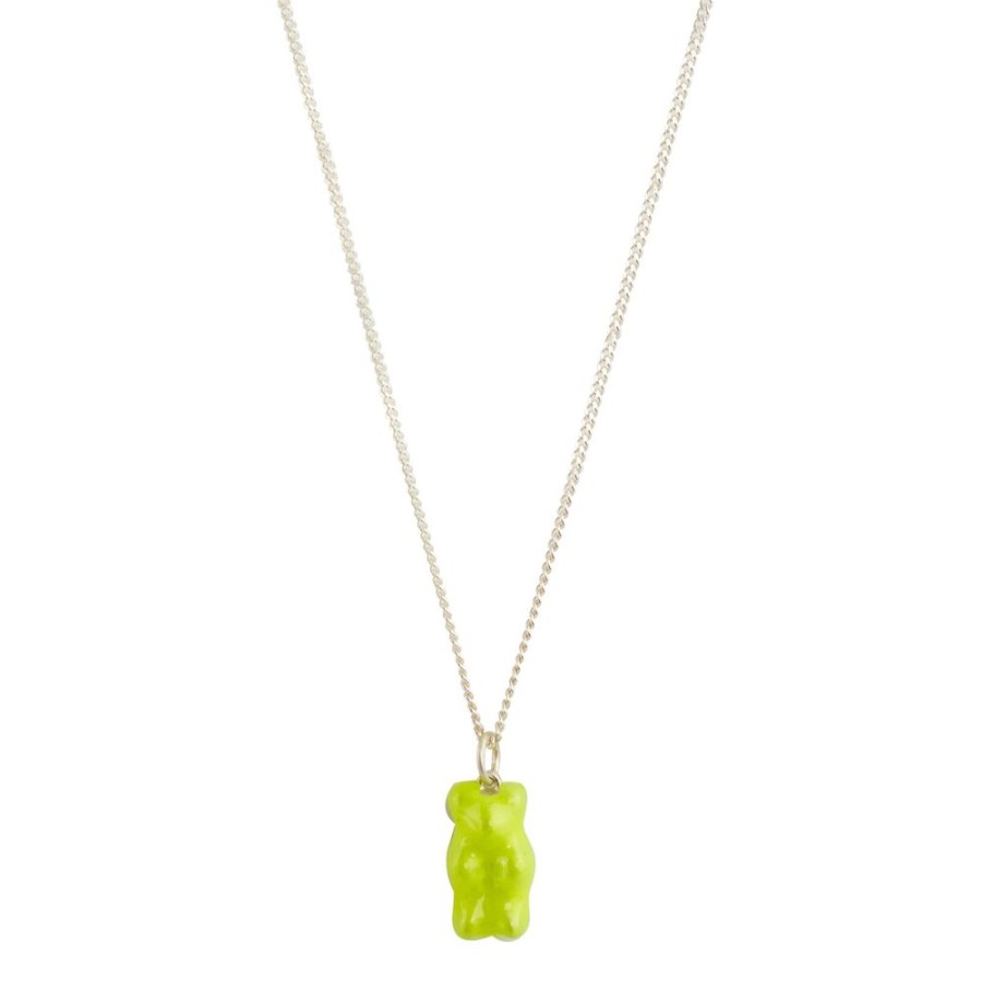 Jewelry Maggoosh | Mini Gummy Pendant Necklace - Neon Yellow