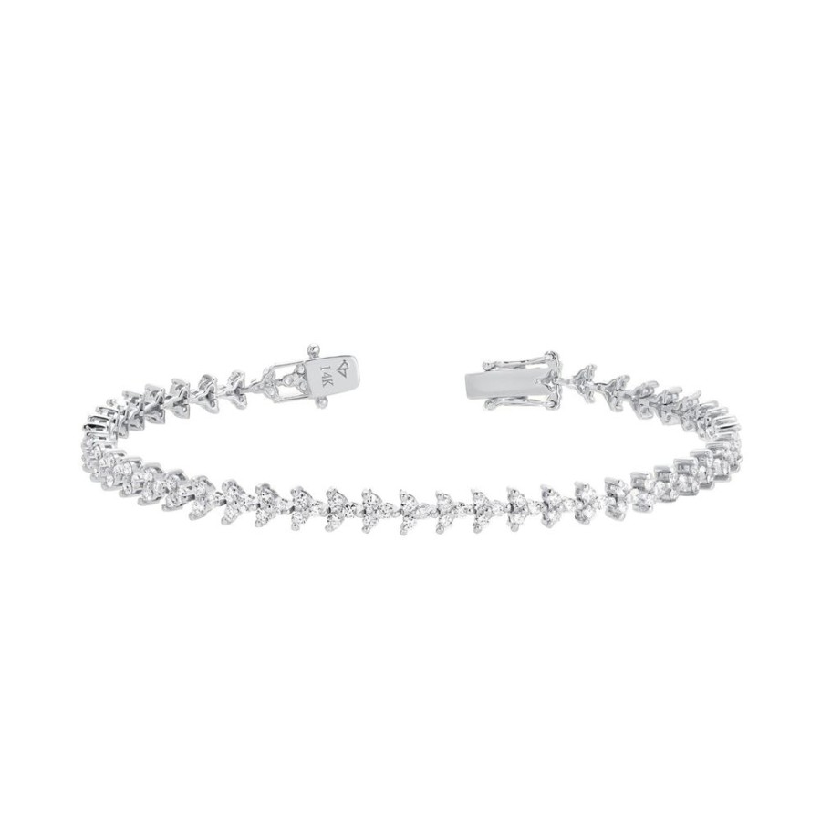 Jewelry Carbon & Hyde | Mini Poppy Tennis Bracelet - White Gold