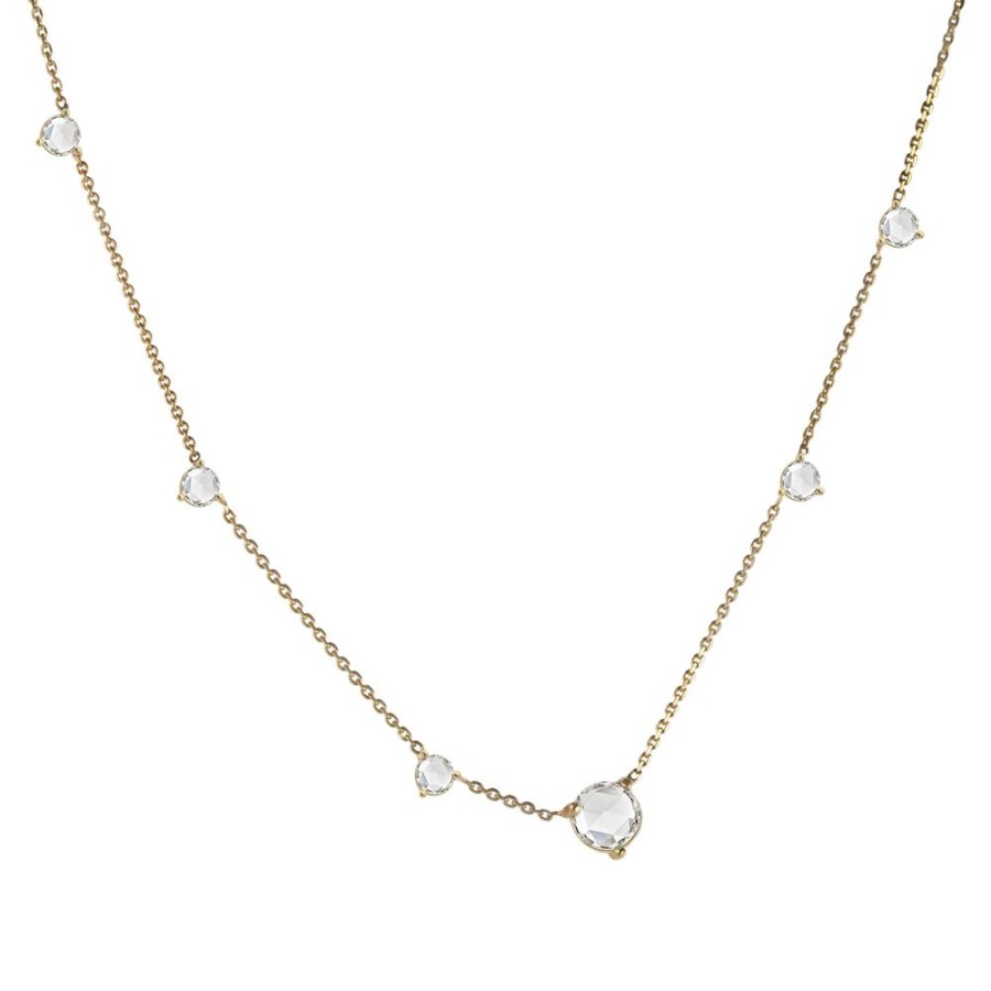 Jewelry WWAKE | Linear Diamond Chain Necklace