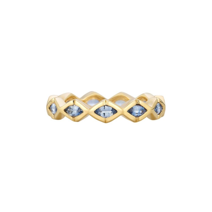 Jewelry Ark | Water Dreamscapes Stacking Ring - Blue Sapphire