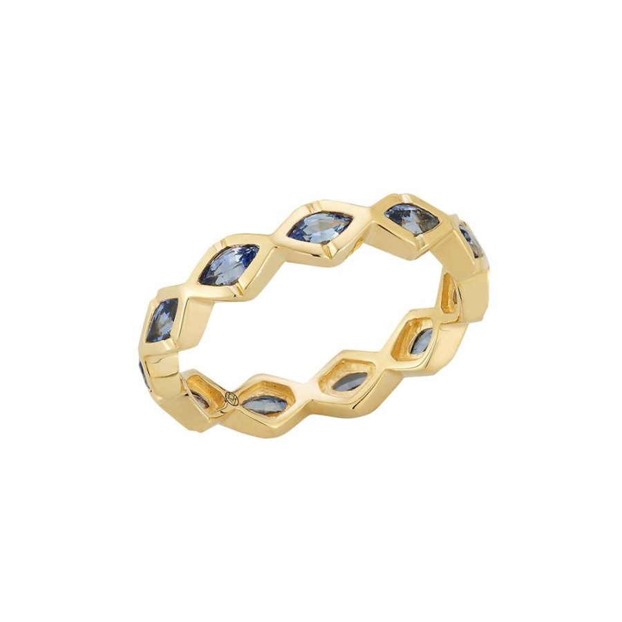 Jewelry Ark | Water Dreamscapes Stacking Ring - Blue Sapphire