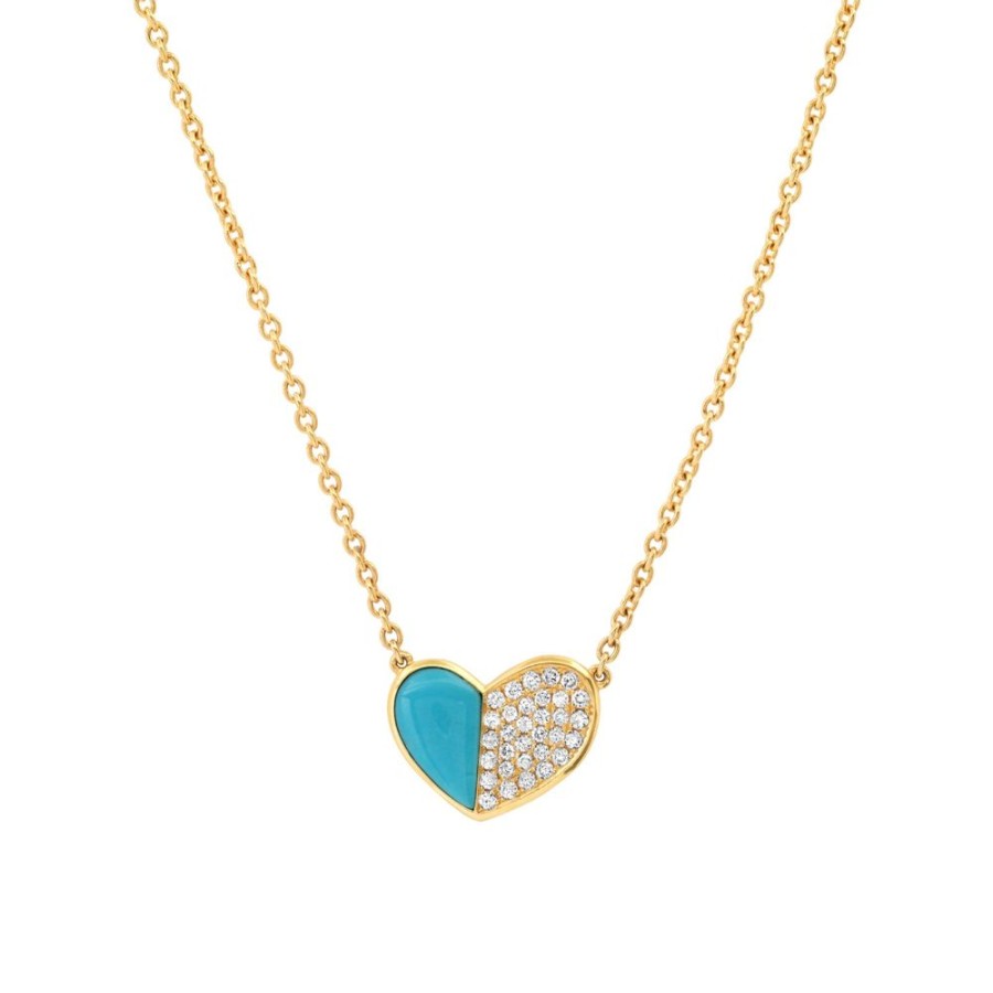 Jewelry Colette | Mini Heart Sofia Necklace - Turquoise