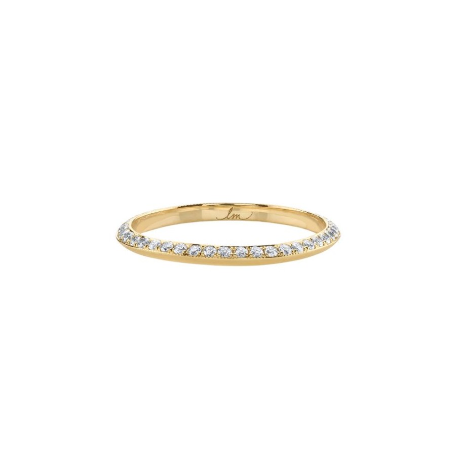 Jewelry Lizzie Mandler | Knife Edge One Sided Petite Band - Diamond