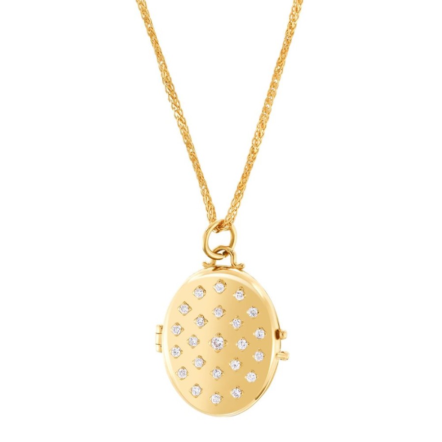 Jewelry Carbon & Hyde | Etoile Locket Necklace - Yellow Gold