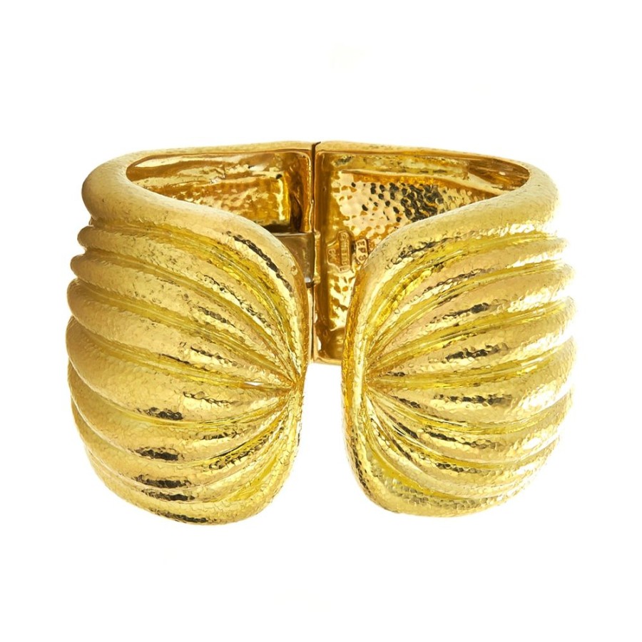 Jewelry David Webb | Hammered Fluted Cuff