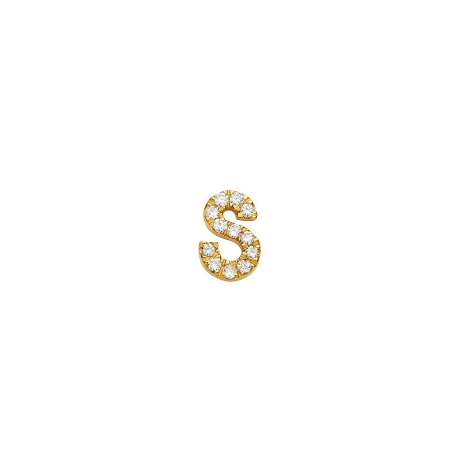 Jewelry Loquet | Diamond Letter S Charm