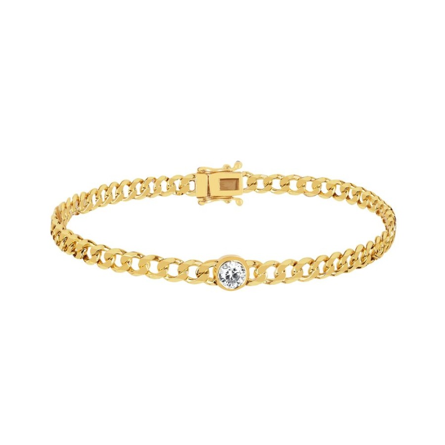 Jewelry EF Collection | Sari Diamond Bracelet - Yellow Gold