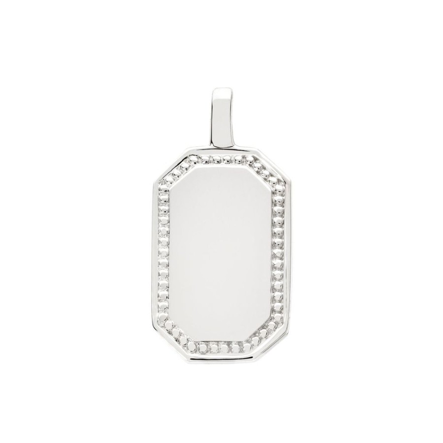 Jewelry Sethi Couture | P.S. Large Tag Charm - White Gold