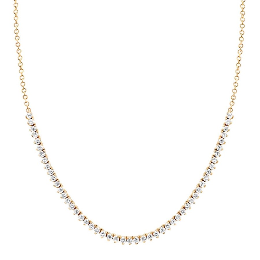 Jewelry EF Collection | Diamond Necklace - Yellow Gold