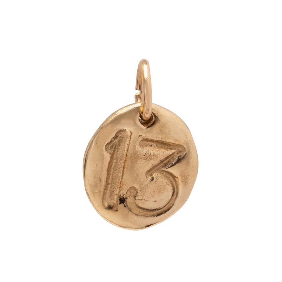 Jewelry James Colarusso | Large Thirteen Pendant - Yellow Gold