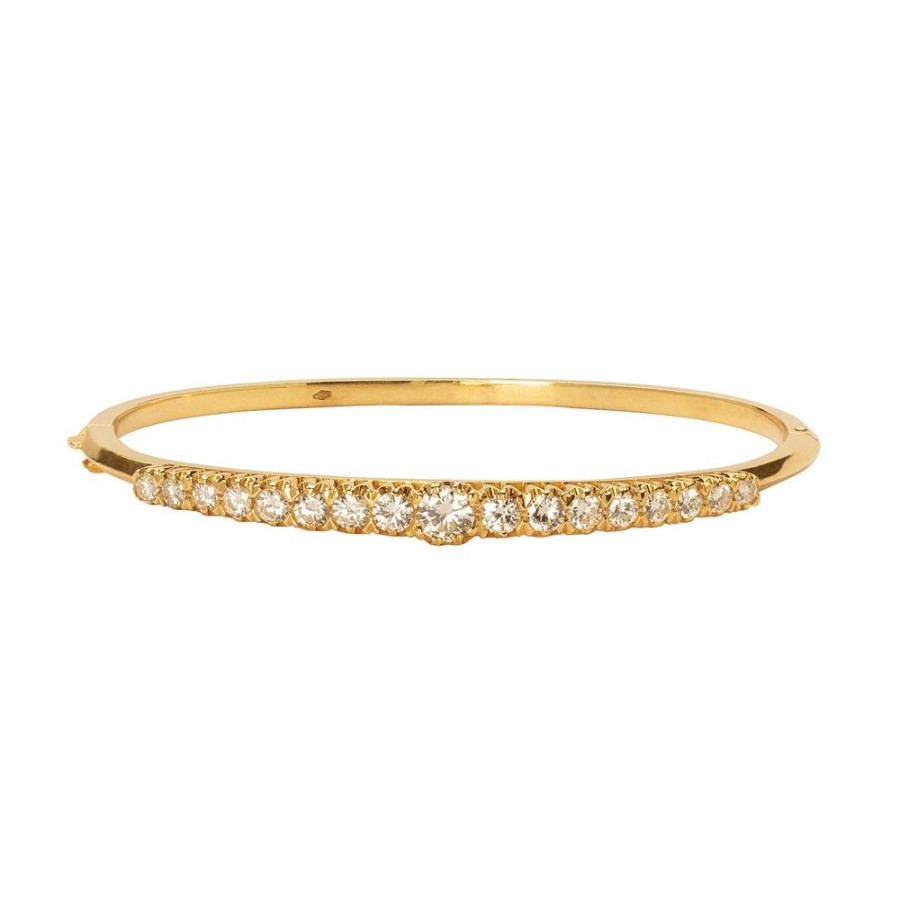 Jewelry Jenna Blake | Vintage Row Bangle - Diamond