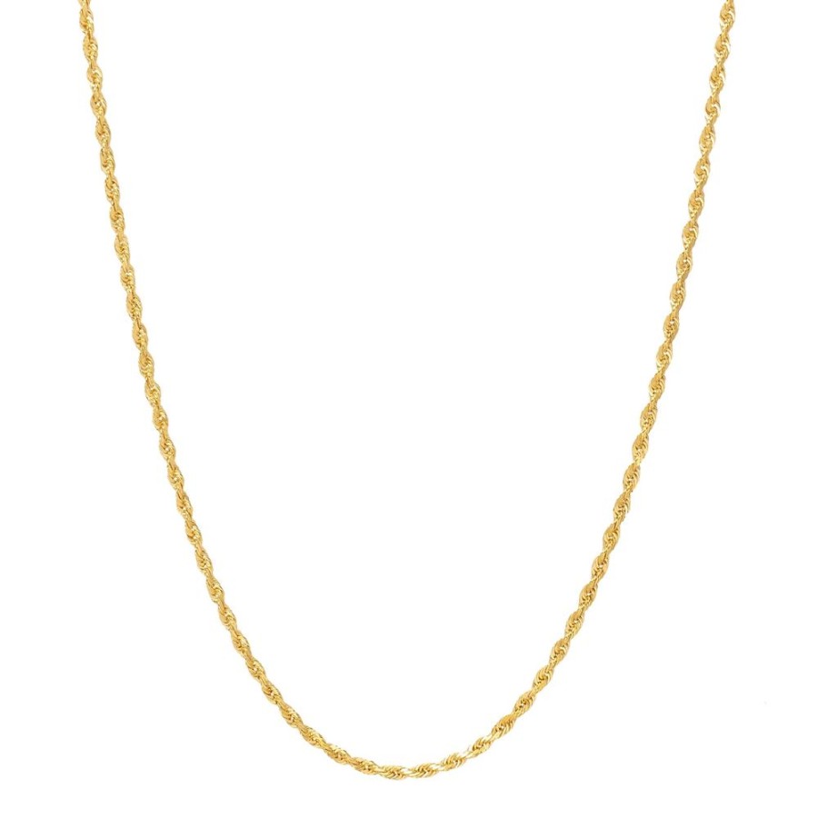 Jewelry BE Jewelry | 18" Diamond Cut Rope Chain - 2Mm