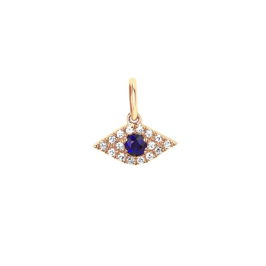 Jewelry EF Collection | Eye Diamond Pendant - Yellow Gold