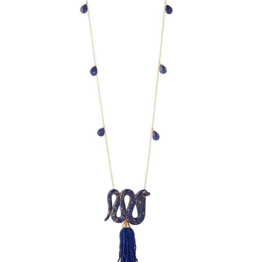 Jewelry Silvia Furmanovich | Egypt Snake Necklace - Lapis