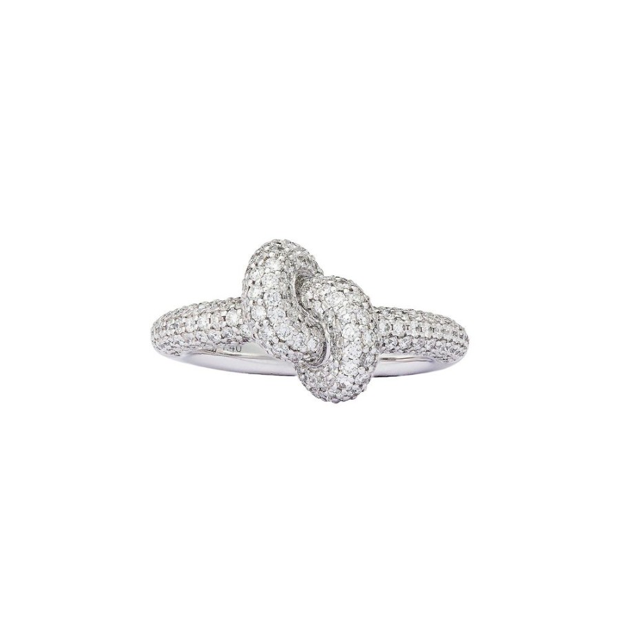 Jewelry Engelbert | Diamond White Tight Knot Ring