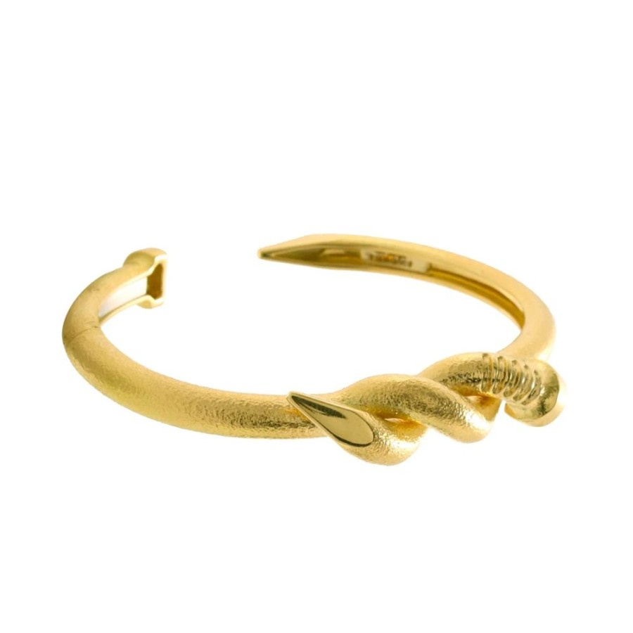 Jewelry David Webb | Hammered Twisted Nail Cuff