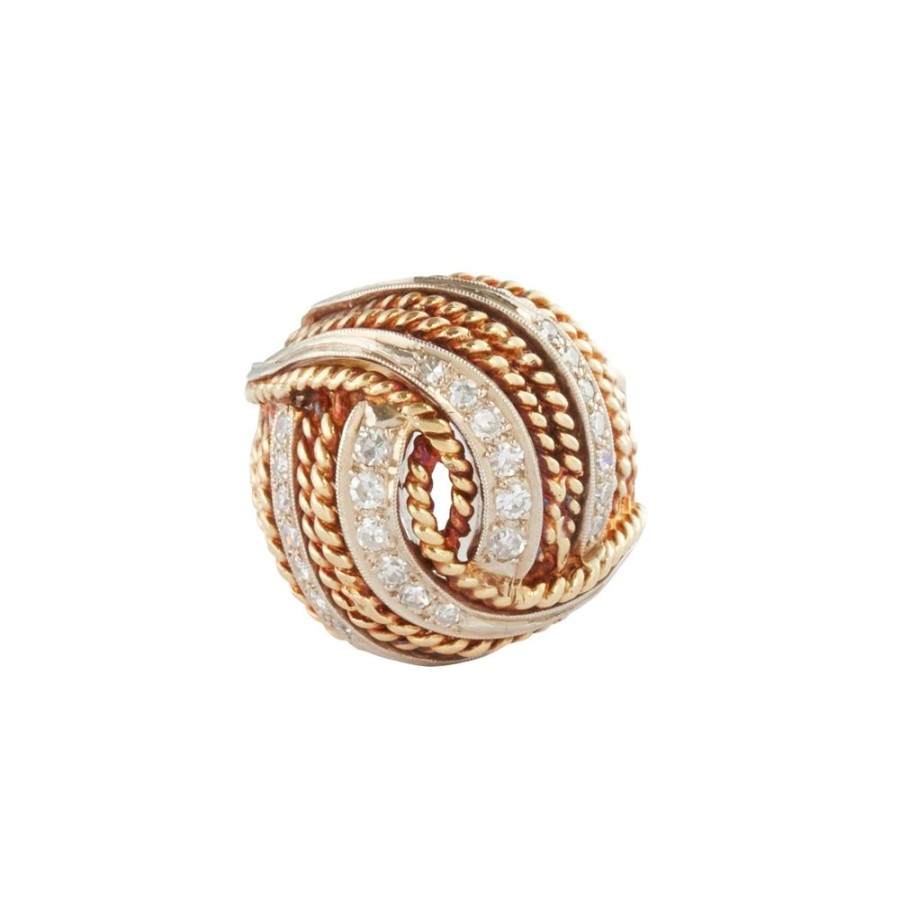 Jewelry Antique & Vintage Jewelry | Dome Twist Rope Ring