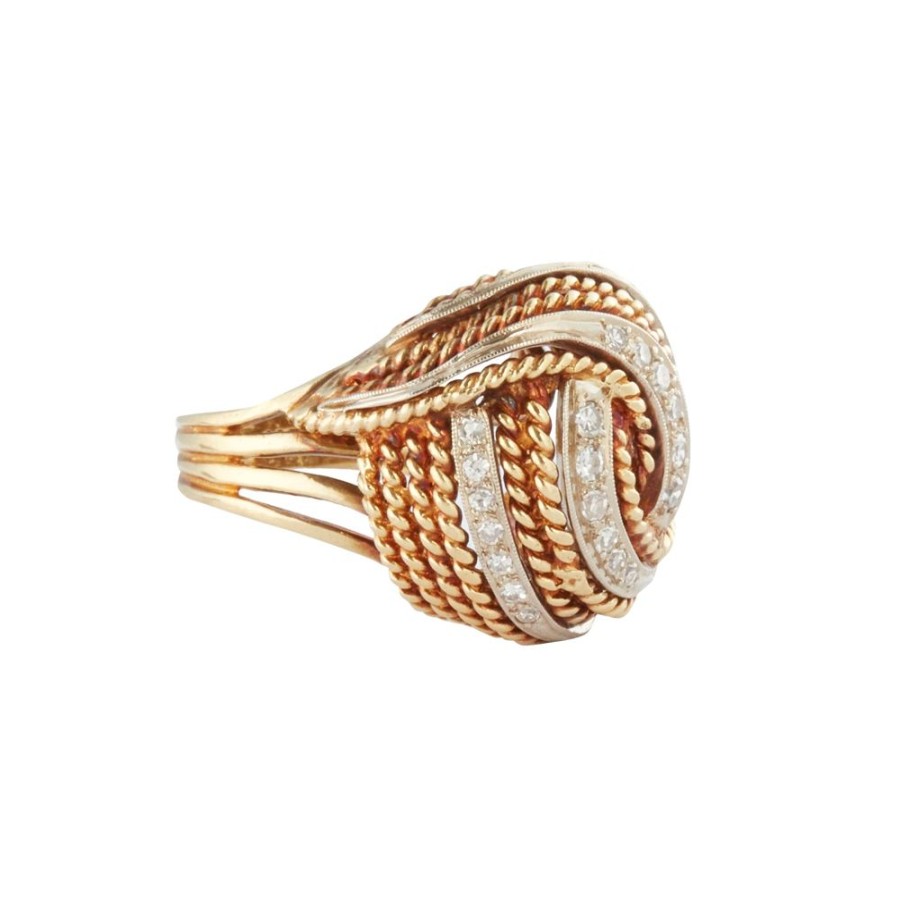 Jewelry Antique & Vintage Jewelry | Dome Twist Rope Ring