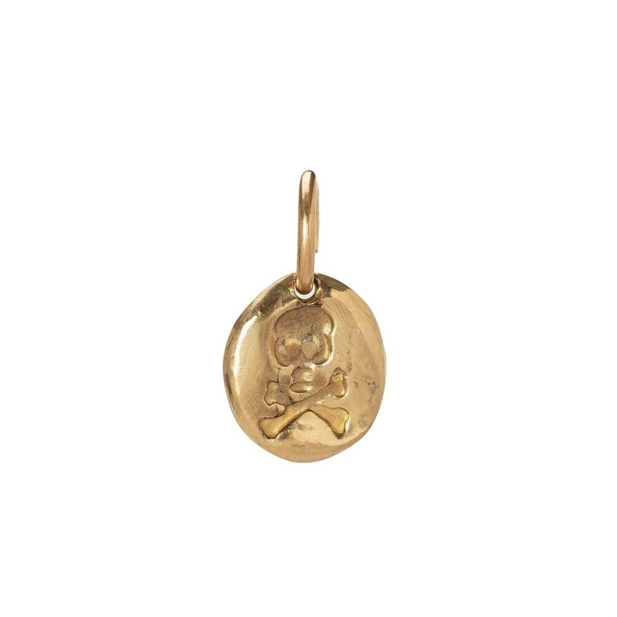 Jewelry James Colarusso | Skull Pendant - Yellow Gold