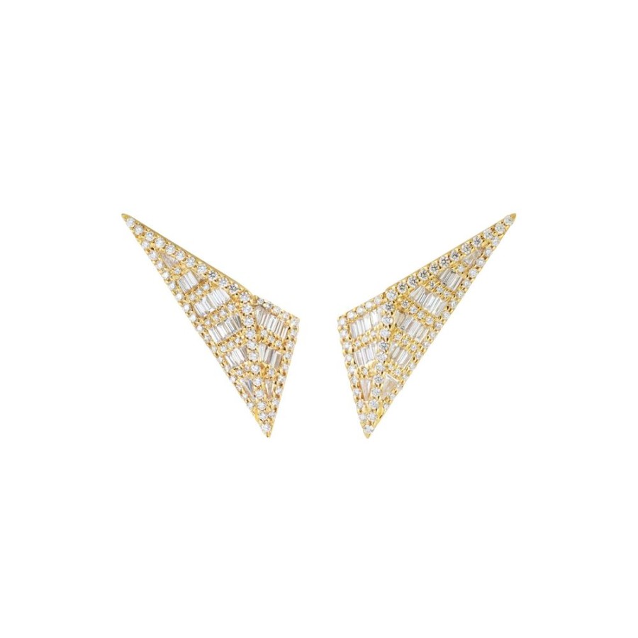 Jewelry Kavant & Sharart | Origami Trillion Earrings