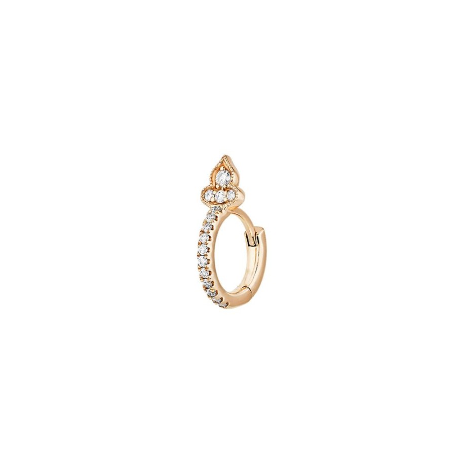 Jewelry Stone Paris | Marie Antoinette Tiny Hoop - Yellow Gold