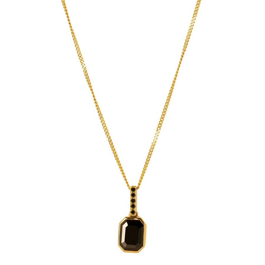 Jewelry YI Collection | Black Diamond Pendant Necklace