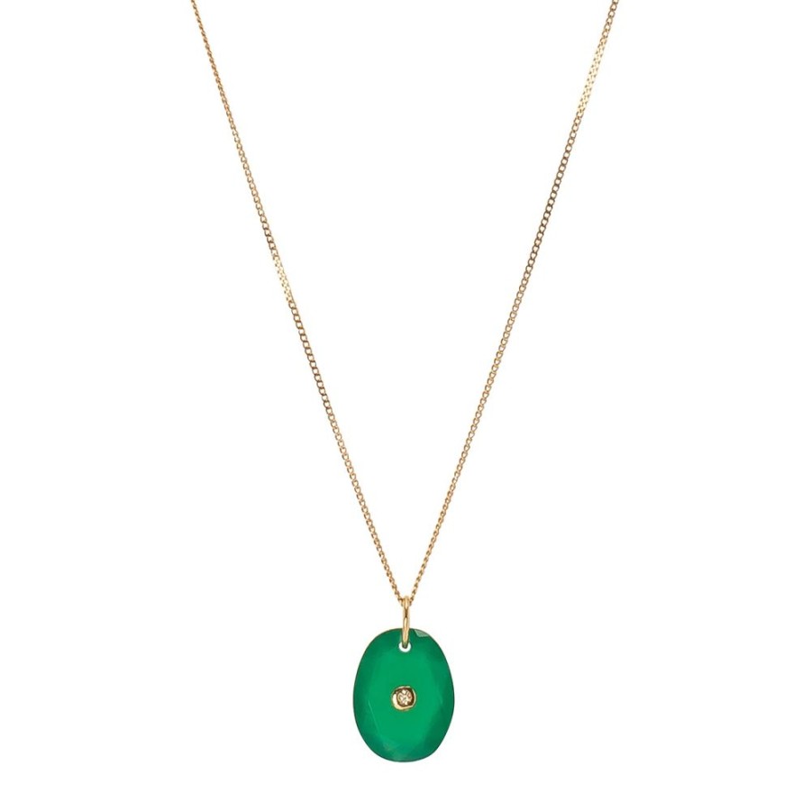 Jewelry Pascale Monvoisin | Orso Necklace - Green Onyx