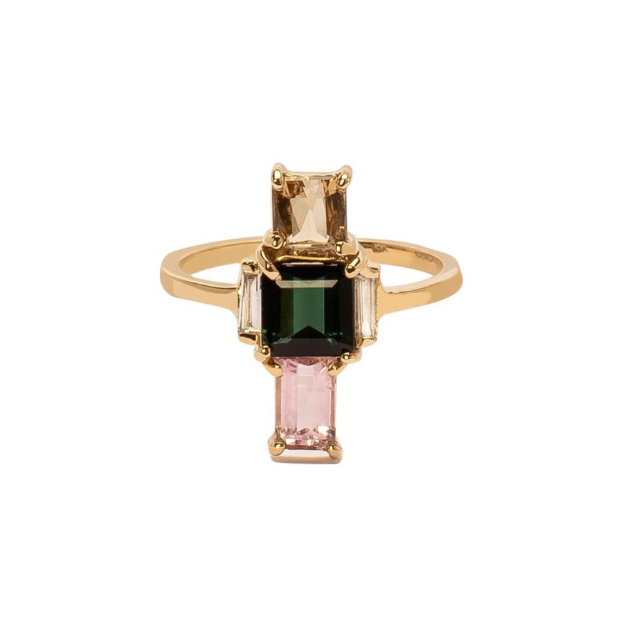 Jewelry Xiao Wang | Galaxy Ring - Tourmaline & Diamond