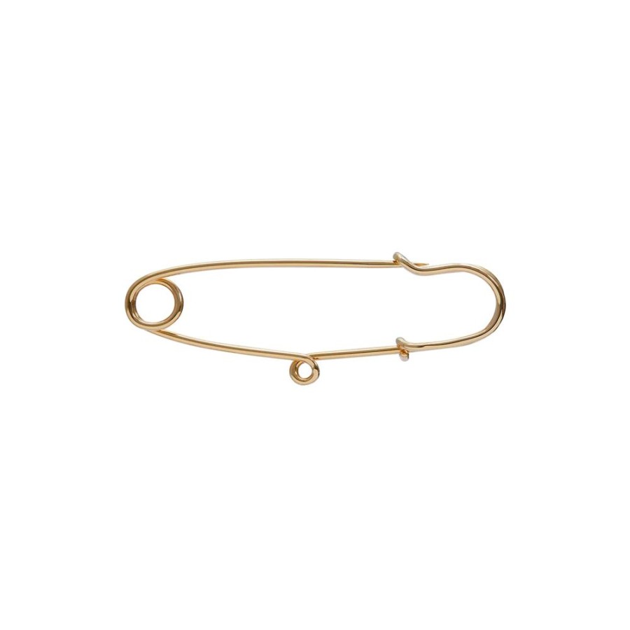 Jewelry Prasi | Saudade Safety Pin Earring - Yellow Gold