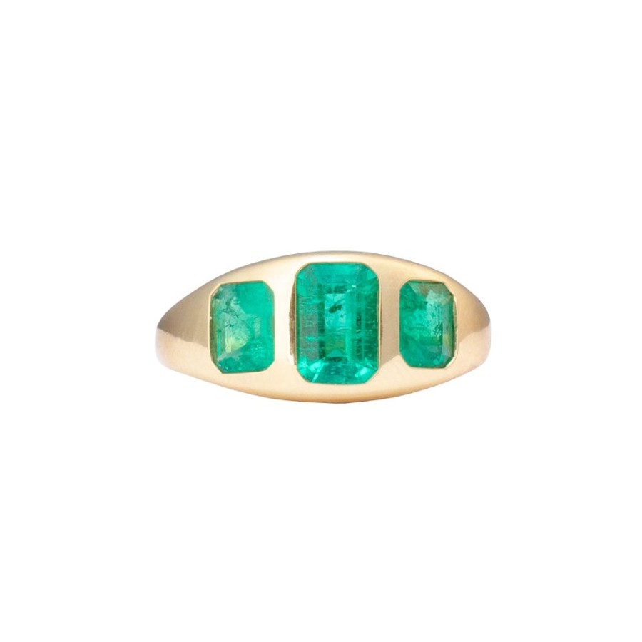 Jewelry Gerald & I | Three Emerald Stone Ring