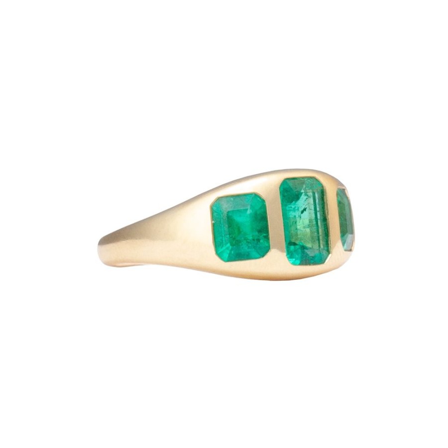 Jewelry Gerald & I | Three Emerald Stone Ring