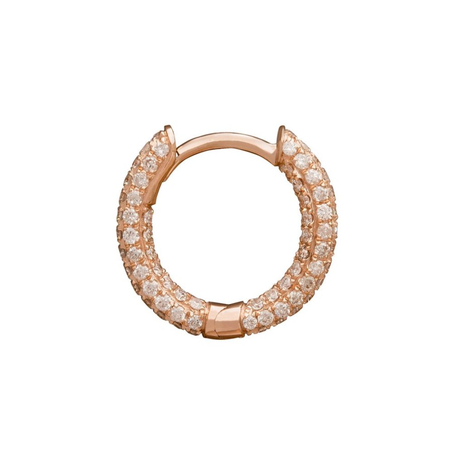 Jewelry Trouver | Five Row Huggie 8Mm - Rose Gold