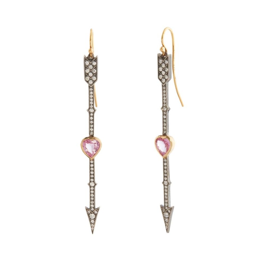 Jewelry Arman Sarkisyan | Arrow Earrings With Hearts