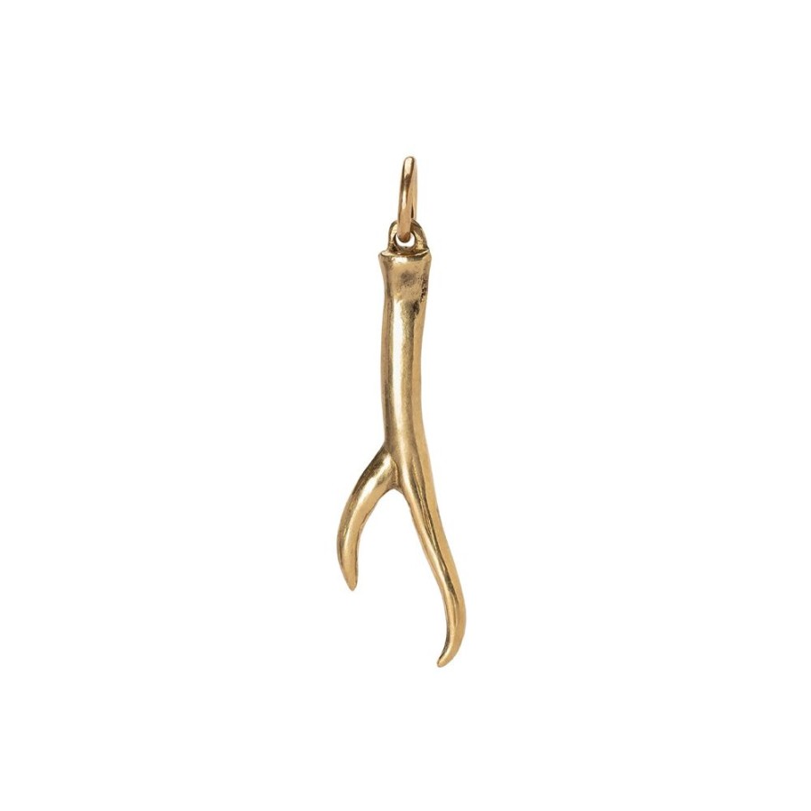 Jewelry James Colarusso | Large Antler Pendant - Yellow Gold