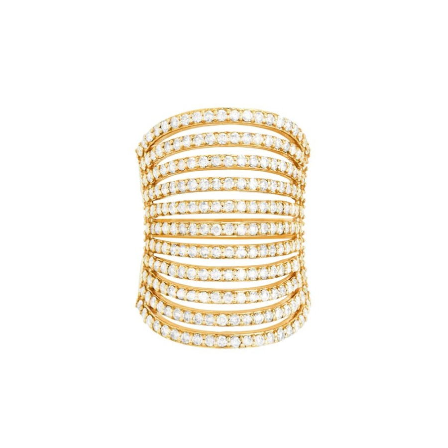 Jewelry Carbon & Hyde | Spine Ring - Yellow Gold