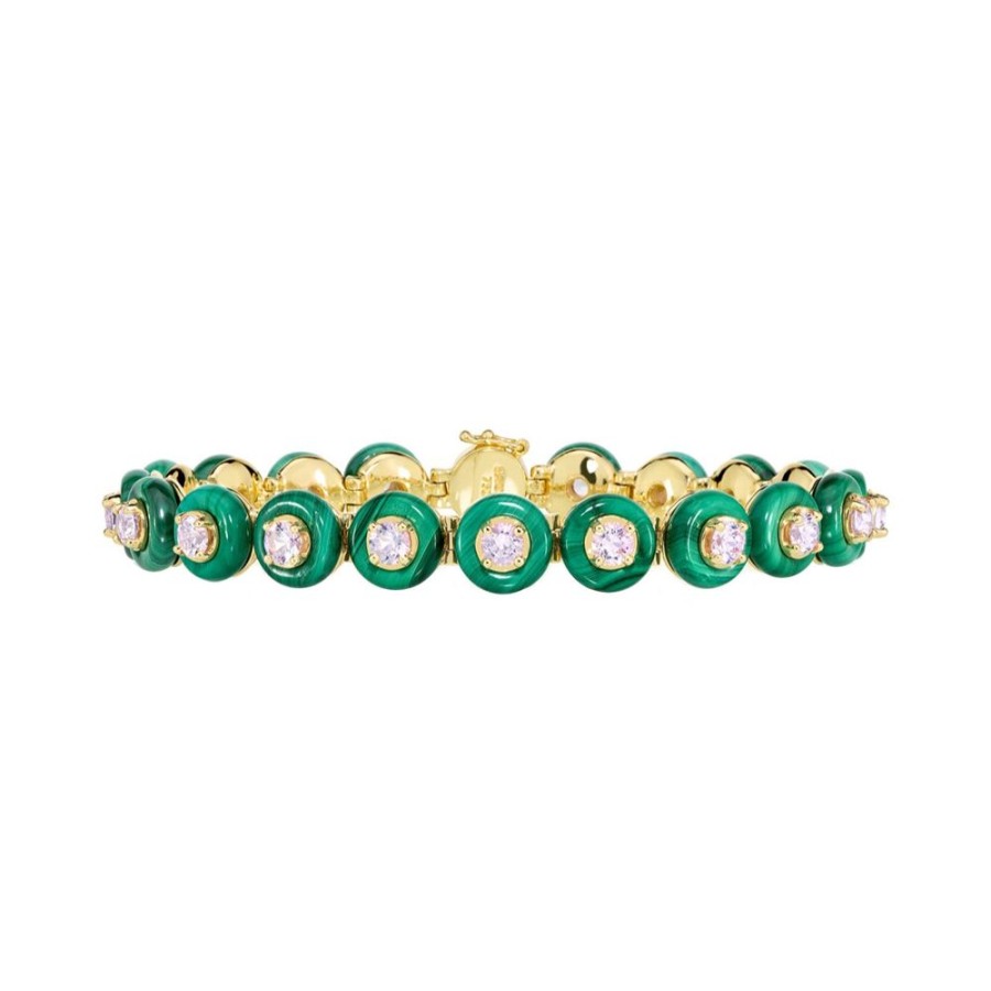 Jewelry Sauer | Malachite And Spinel Frames Bracelet