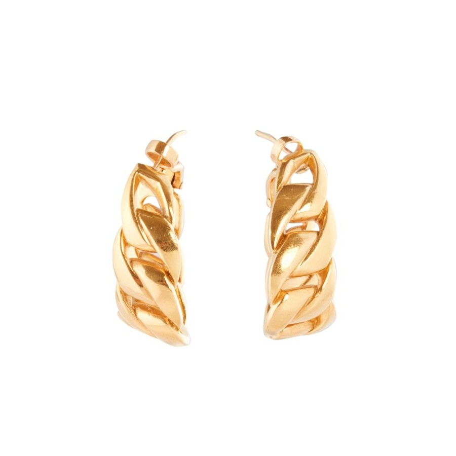 Jewelry Antique & Vintage Jewelry | Cartier Chain Hoop Earrings