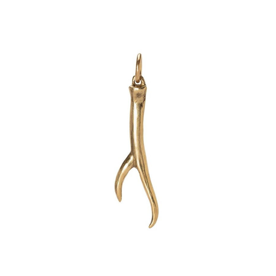 Jewelry James Colarusso | Large Antler Pendant - Yellow Gold