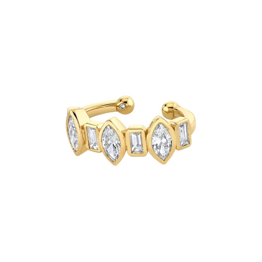 Jewelry SHAY | Mixed Diamond Bezel Ear Cuff