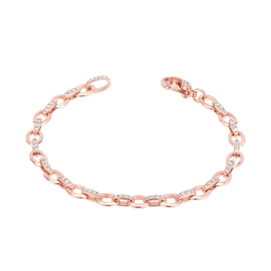 Jewelry Carbon & Hyde | Oval Link Bracelet - Rose Gold