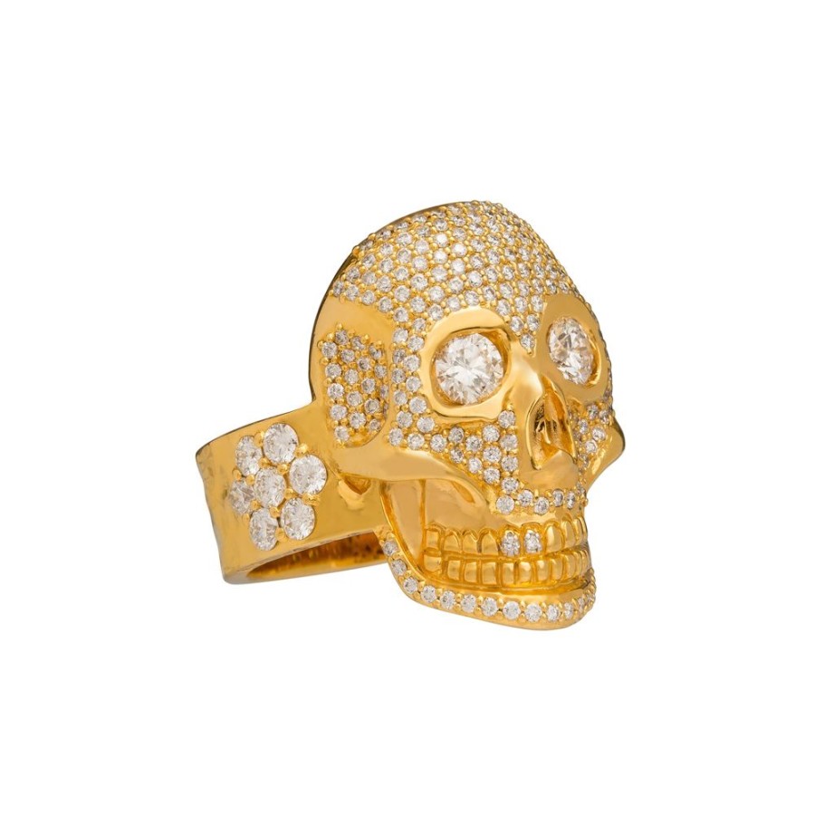 Jewelry Buddha Mama | Pave Skull Ring