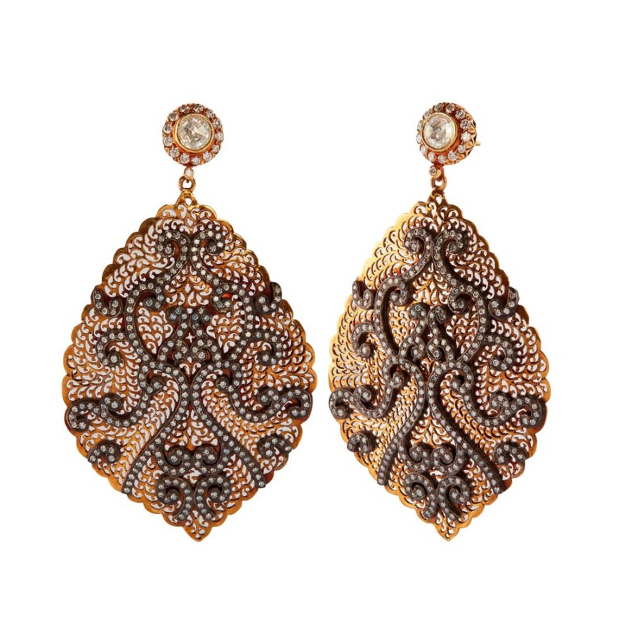 Jewelry Munnu The Gem Palace | Vinework Shield Earrings