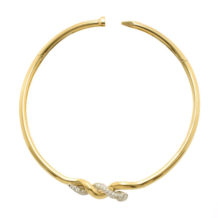 Jewelry David Webb | Two Tone Twisted Nail Collar