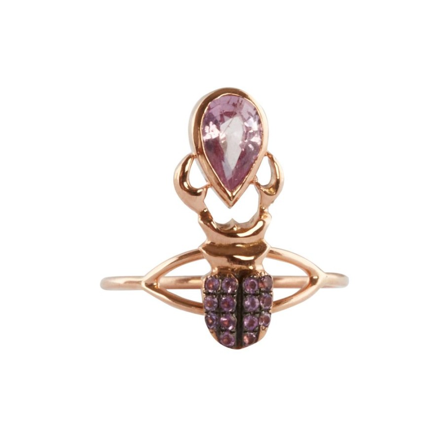 Jewelry Daniela Villegas | Pink Sapphire And Burgundy Sapphire Khepri Ring