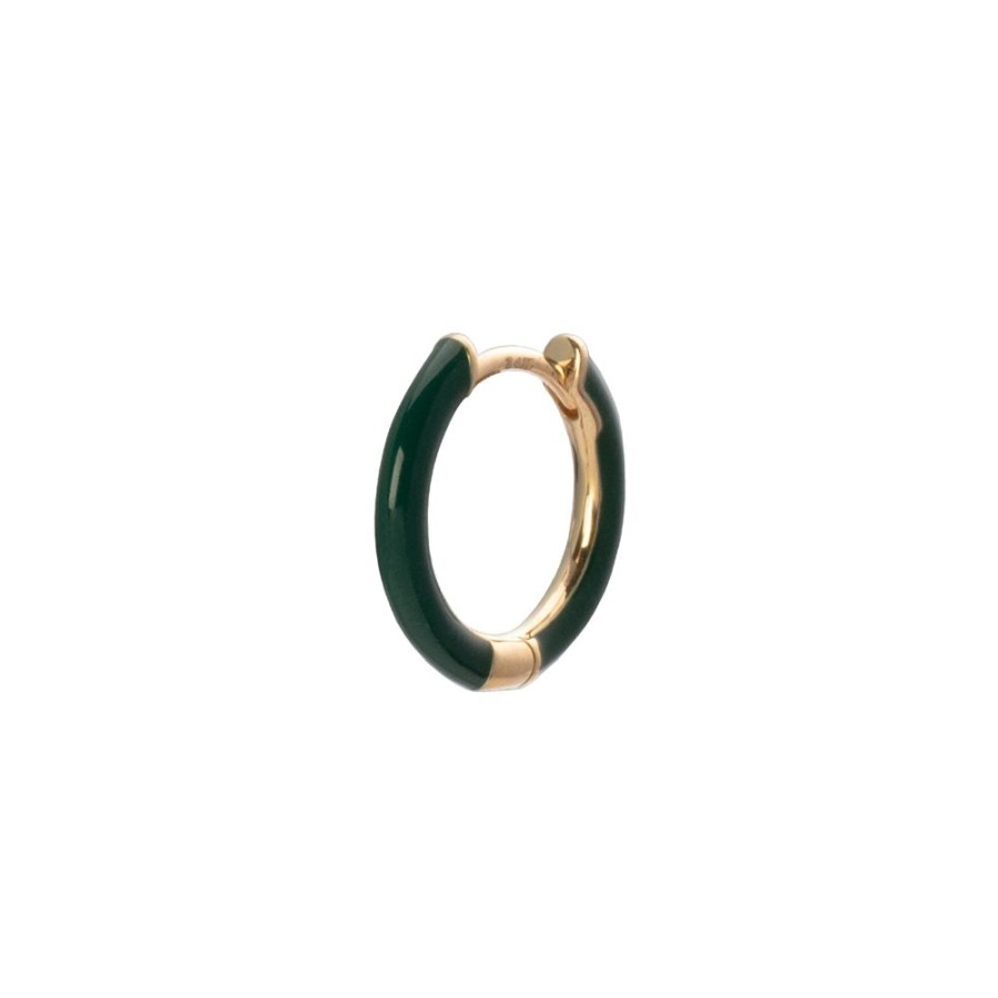 Jewelry Trouver | Enamel Huggie 8Mm - Hunter