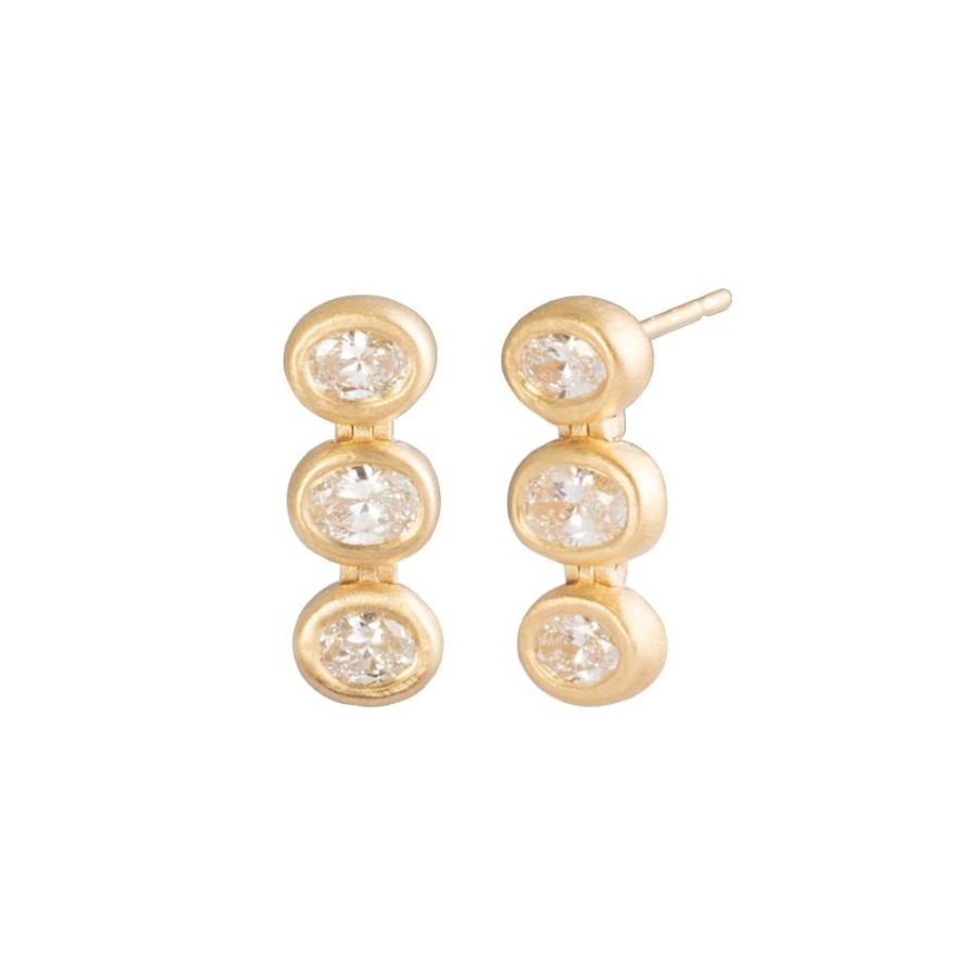 Jewelry Loriann Stevenson | Graduated Oval Diamond Drop Earrings