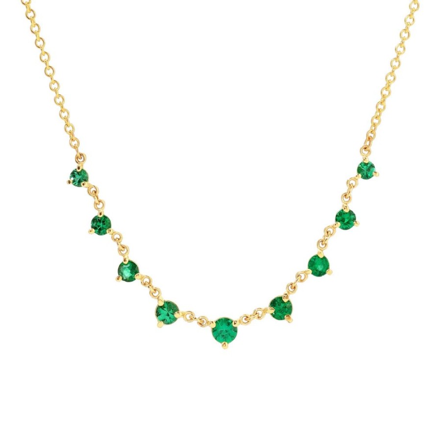 Jewelry Carbon & Hyde | Emerald Mini Starstruck Necklace