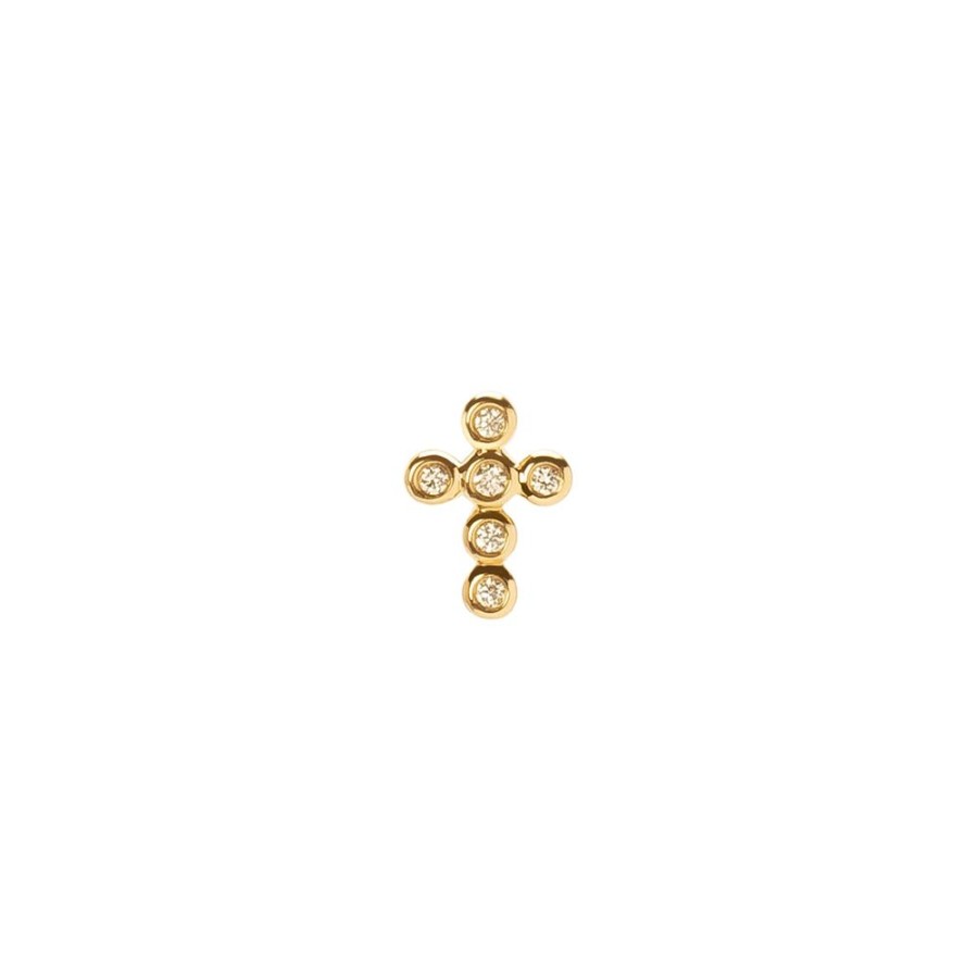 Jewelry Pamela Love | Cross Stud - Diamond