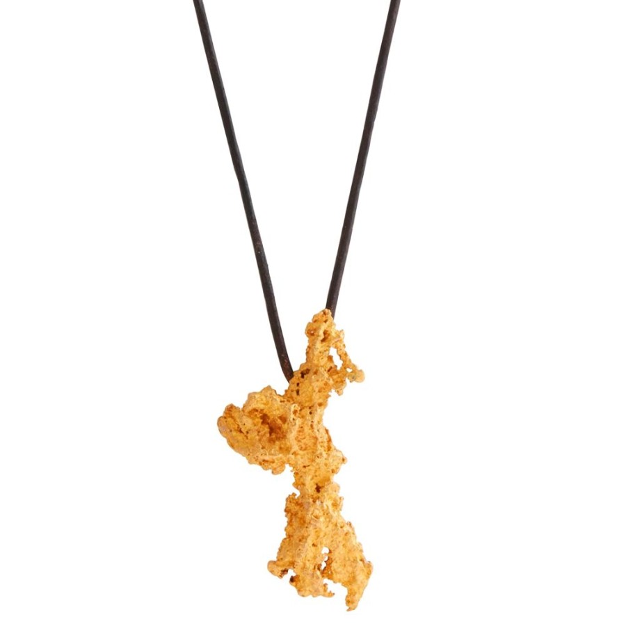 Jewelry Lisa Eisner Jewelry | Adjustable Hopper Gold Nugget Necklace