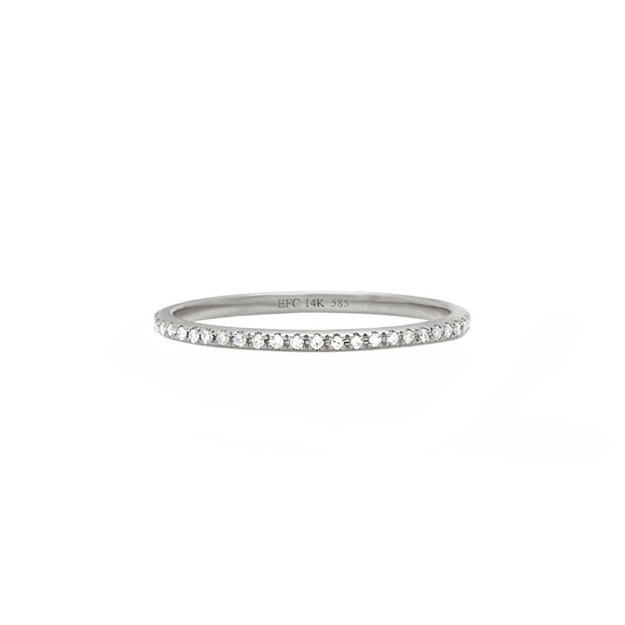 Jewelry EF Collection | Eternity Diamond Band - White Gold